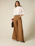 Pantaloni wide leg in cotone maltinto image number 0
