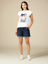 T-shirt bi-mati&egrave;re avec impression image number 1