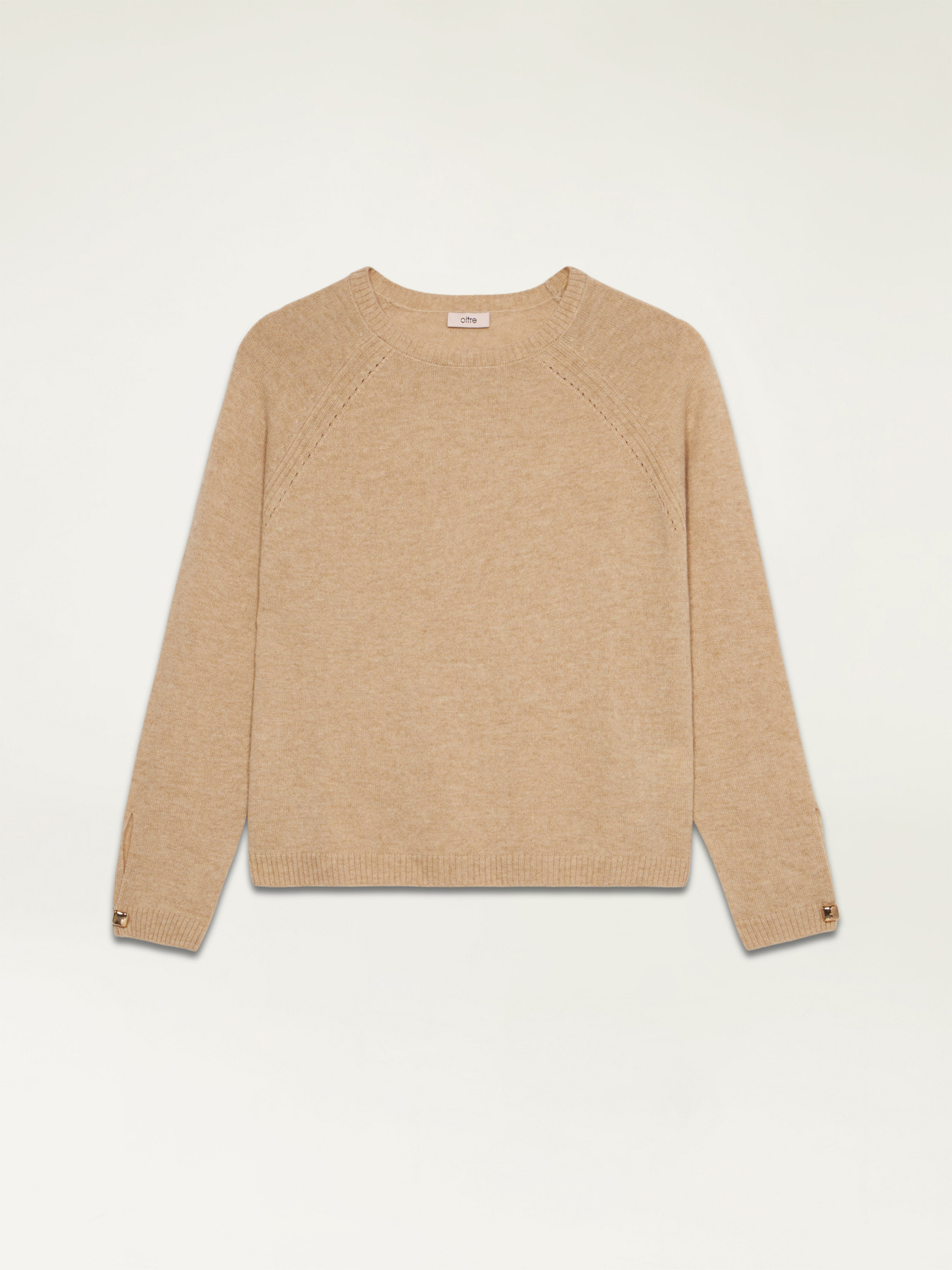 Kaschmir-Pullover mit rundem Ausschnitt image number 3