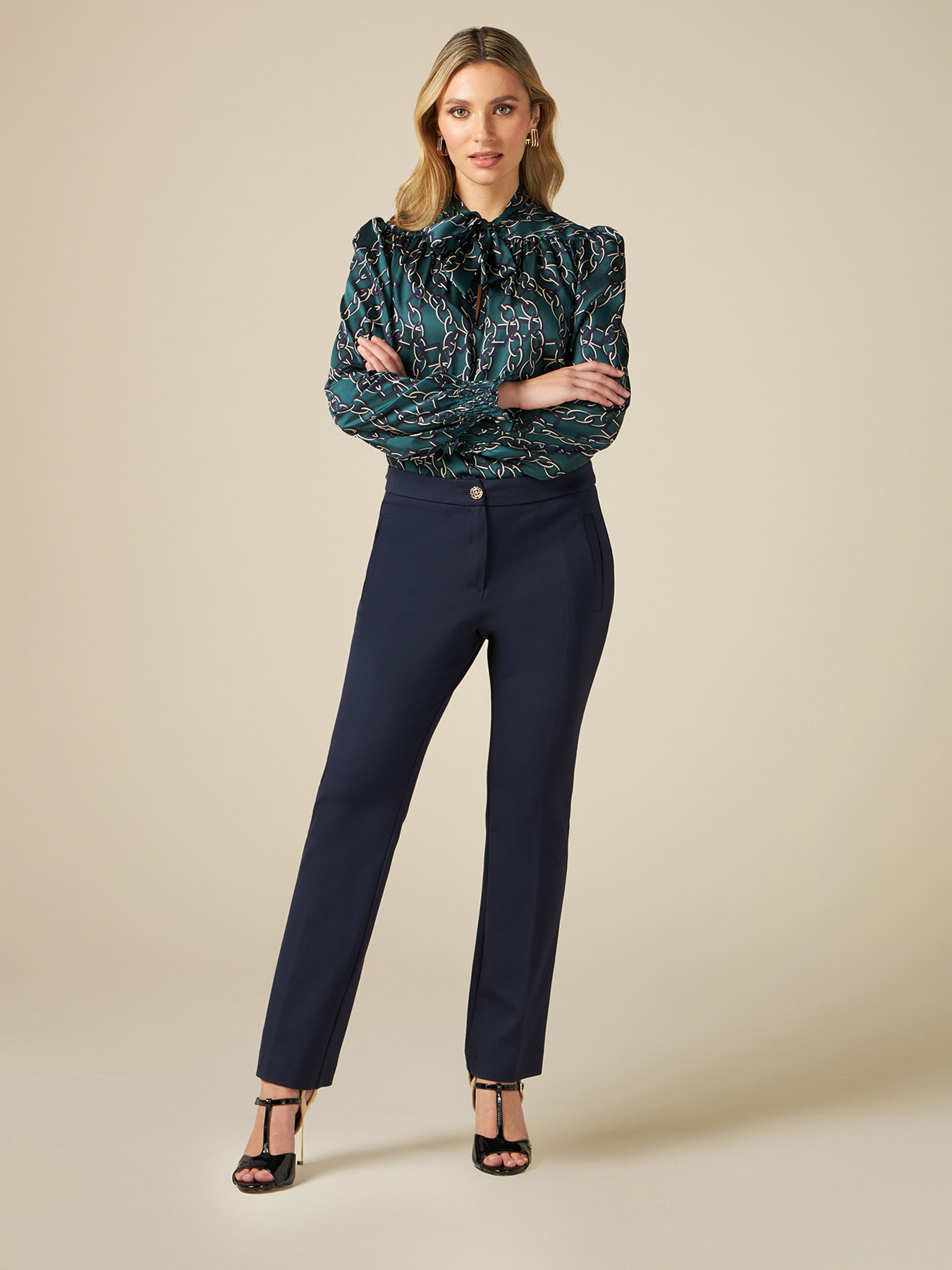 Pantalon skinny en maille Milano image number 0