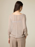 Lurex blend sweater with openwork image number 1