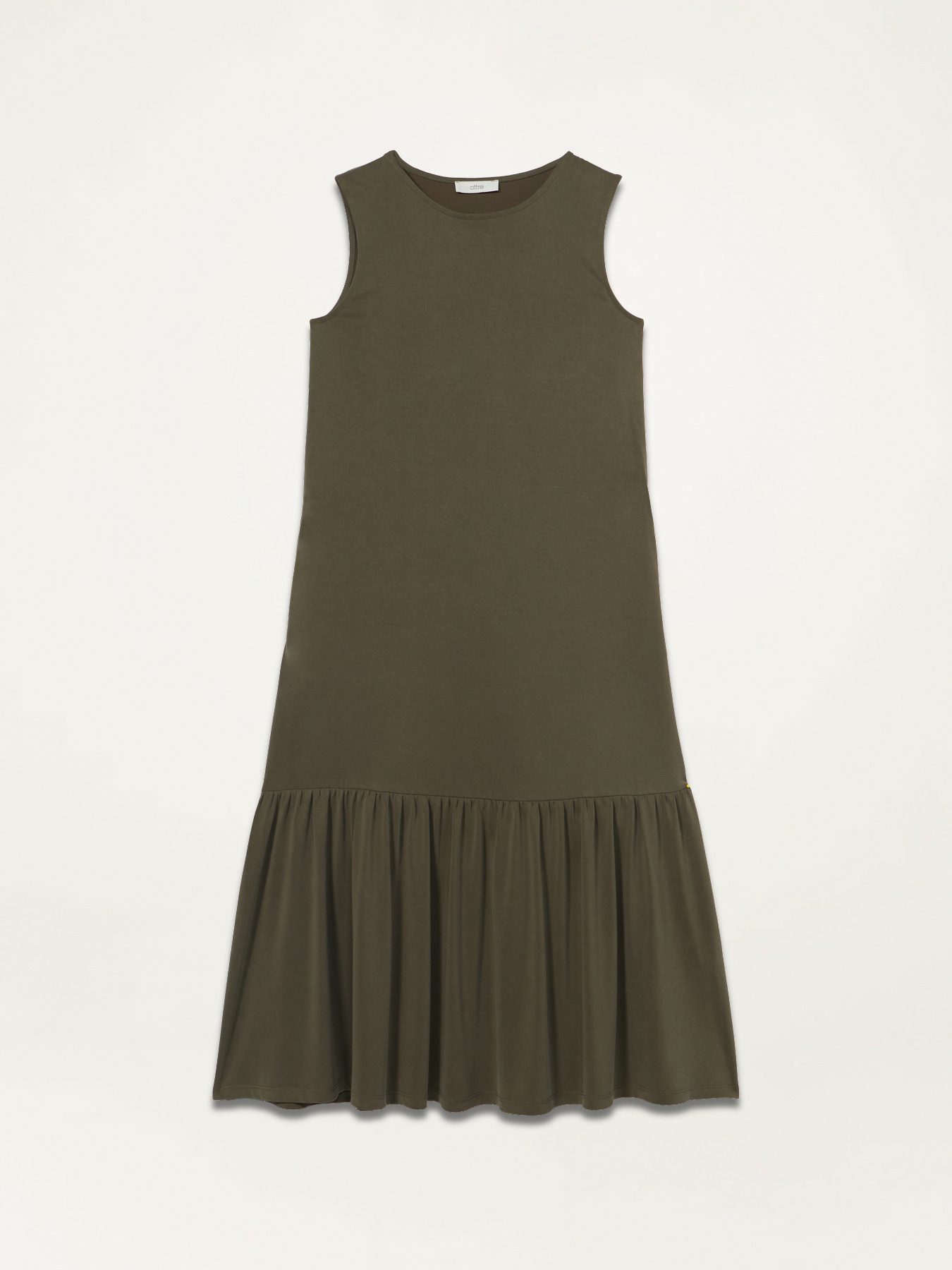 Vestito lungo in jersey effetto cupro image number 4