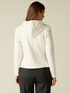 Technical fabric sweatshirt with zip and hood image number 1