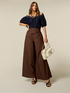Wide leg trousers with waistband image number 0