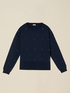 Viscose blend sweater with crystals image number 2