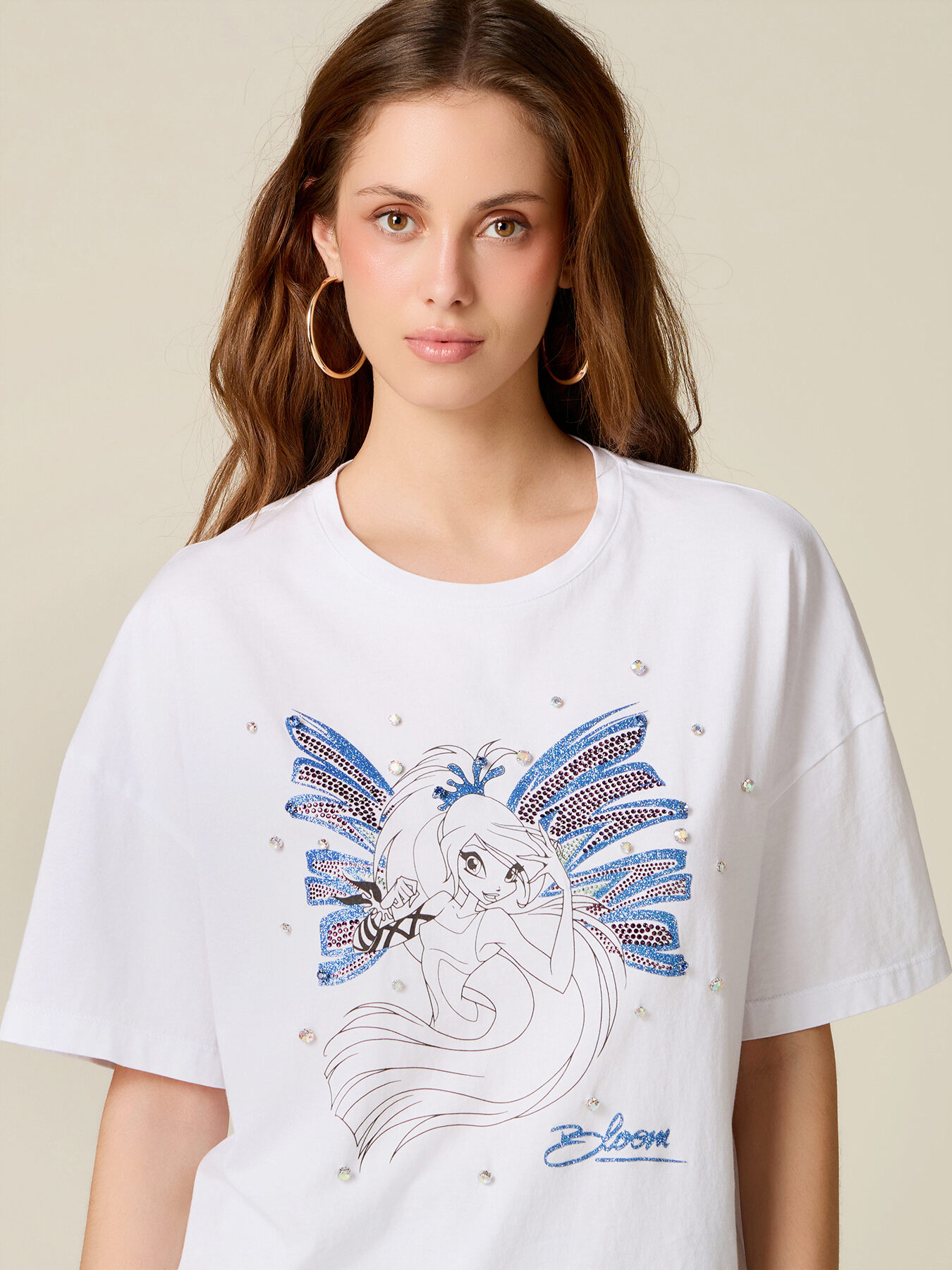 T-shirt Winx con cristalli e castoni image number 2