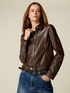 Chaqueta de tejido revestido image number 0