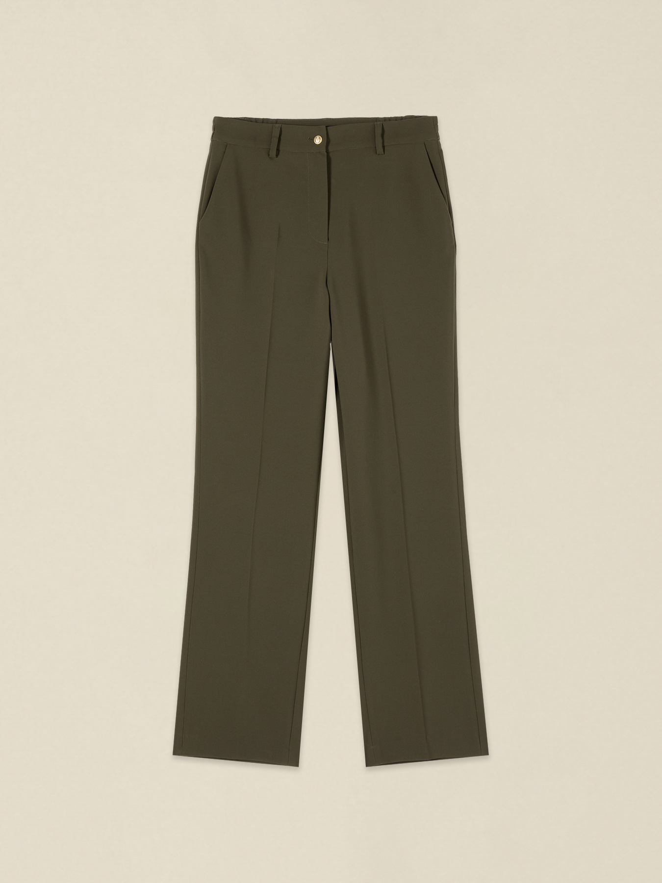 Tailored palazzo pants with pleats image number 4