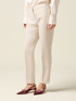 Regular pants in cr&ecirc;pe fabric image number 3