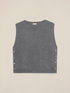 Wool and cashmere cardigan with buttons image number 3