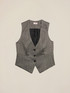 Weste aus gestreiftem Flanell image number 4