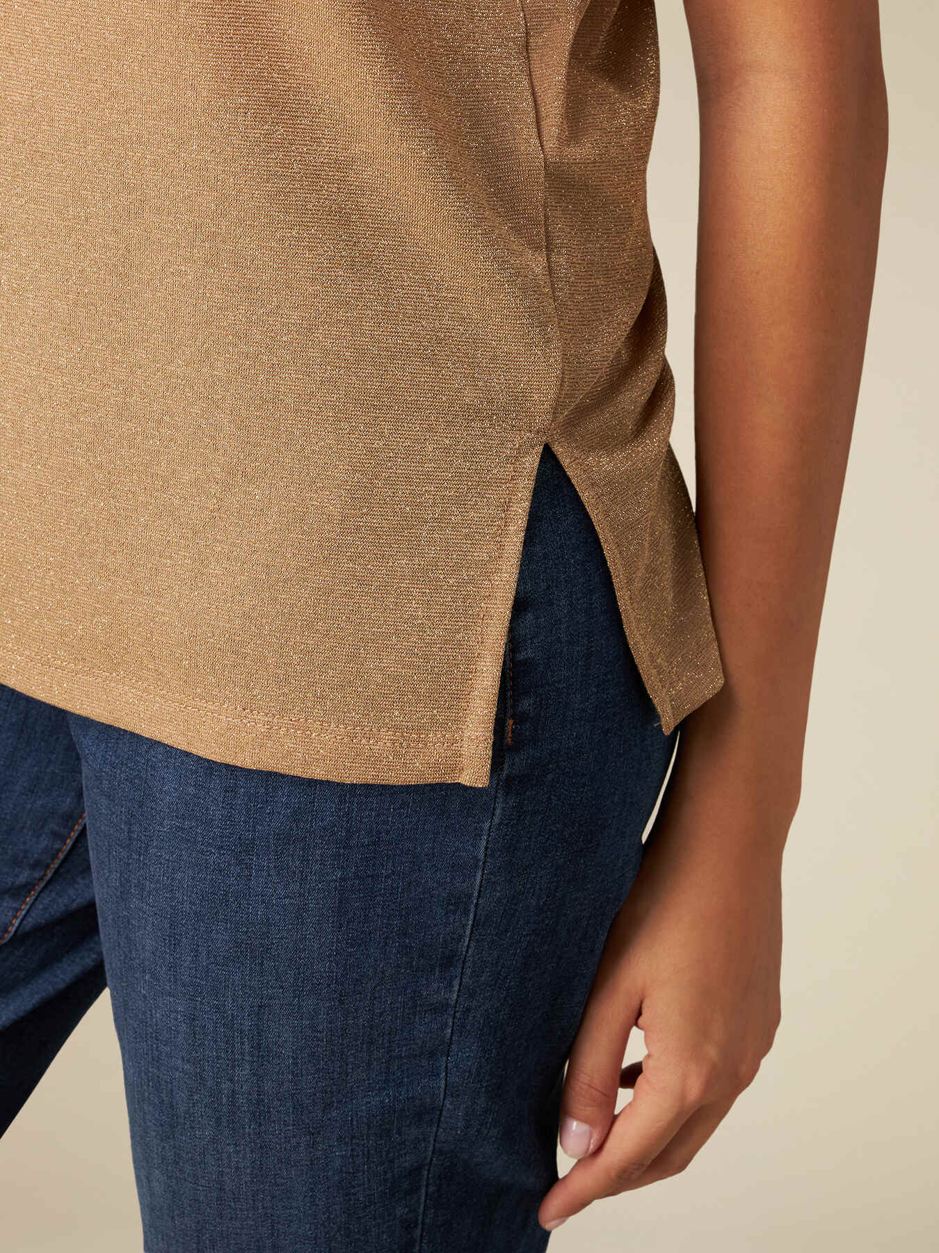 T-shirt in jersey lurex image number 2