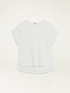 Oversize-T-Shirt aus zwei Materialien image number 3