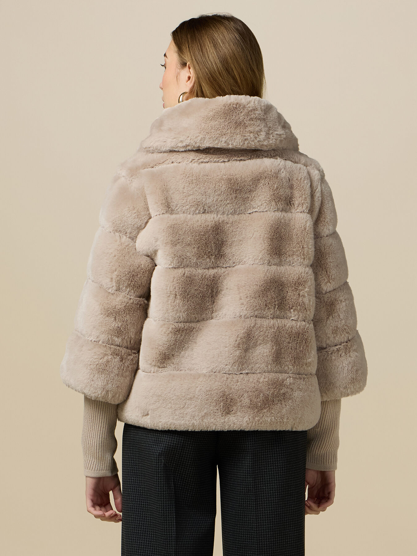 Blouson teddy avec poignets en tricot image number 1