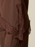 Asymmetric blouse with lace image number 2