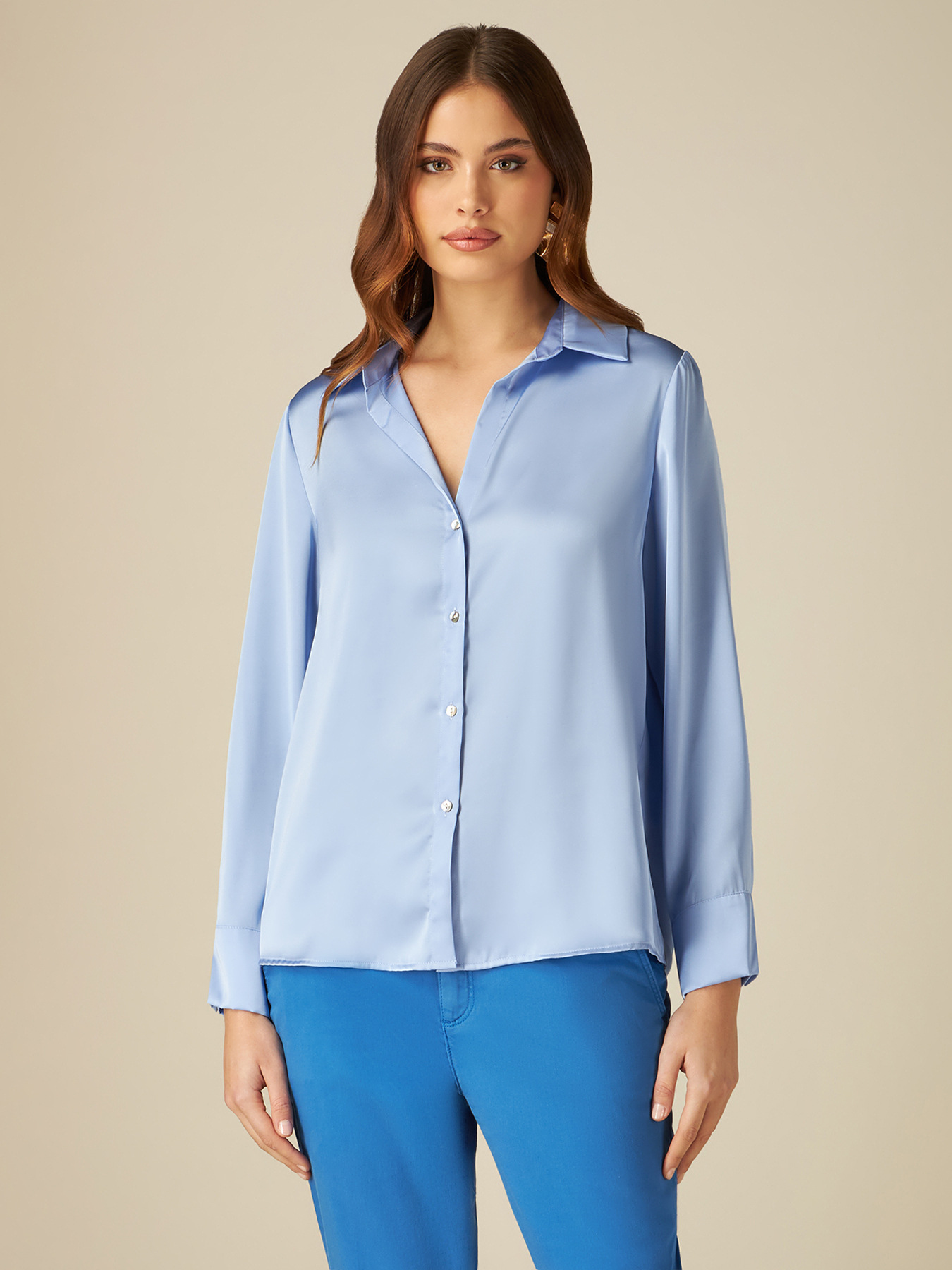 Satin shirt image number 0