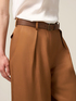 Pantalones palazzo mezcla de lino image number 2