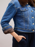 Denim jacket with quilted lining image number 3