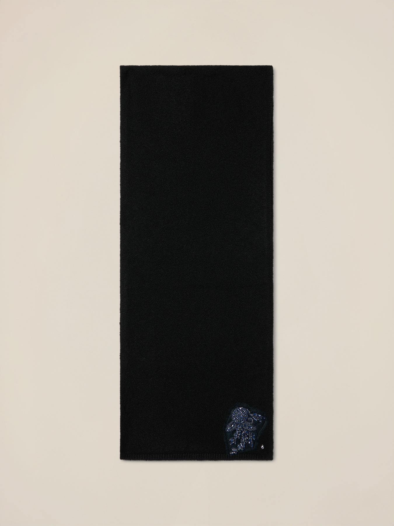 Bufanda mezcla de lana con bordado joya image number 1