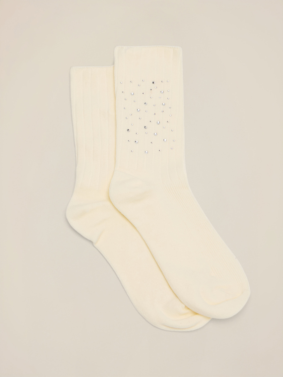 Calzini con applicazioni decorative