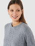Soft viscose ribbed sweater image number 2