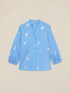 Camicia in popeline con ricami floreali image number 3