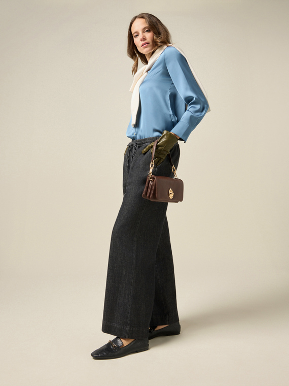 Jeans joggers palazzo