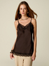Top lingerie in satin and lace image number 0