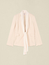 Chaqueta con inserto de georgette image number 3