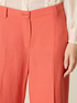 Cropped linen blend trousers image number 2