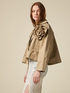 Boxy cut trench coat with flowers image number 3