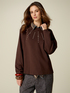 Sweatshirt with crystal settings image number 0