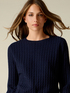 Cable-knit wool and cashmere sweater image number 2
