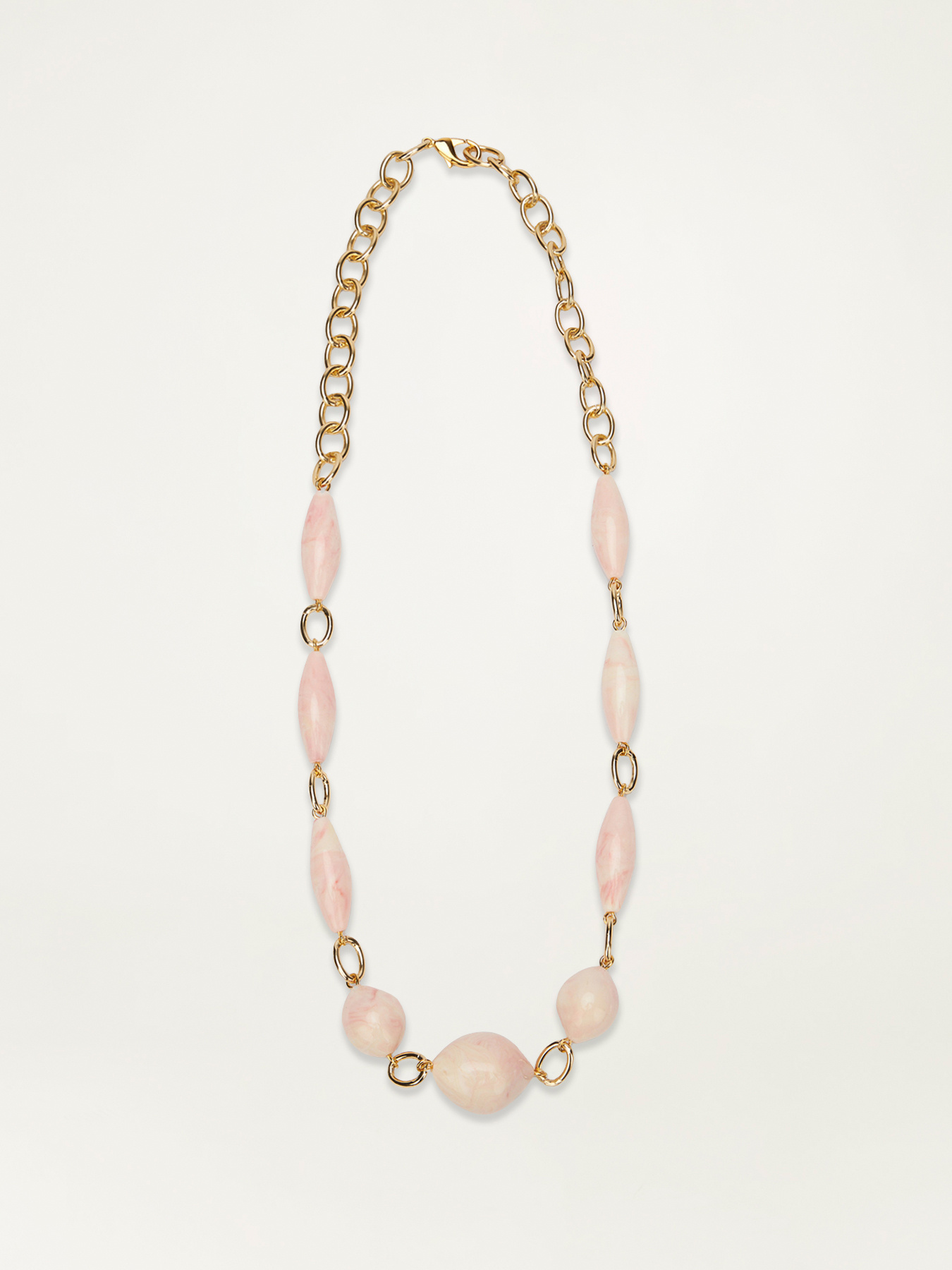 Collana con pietre rosa image number 1