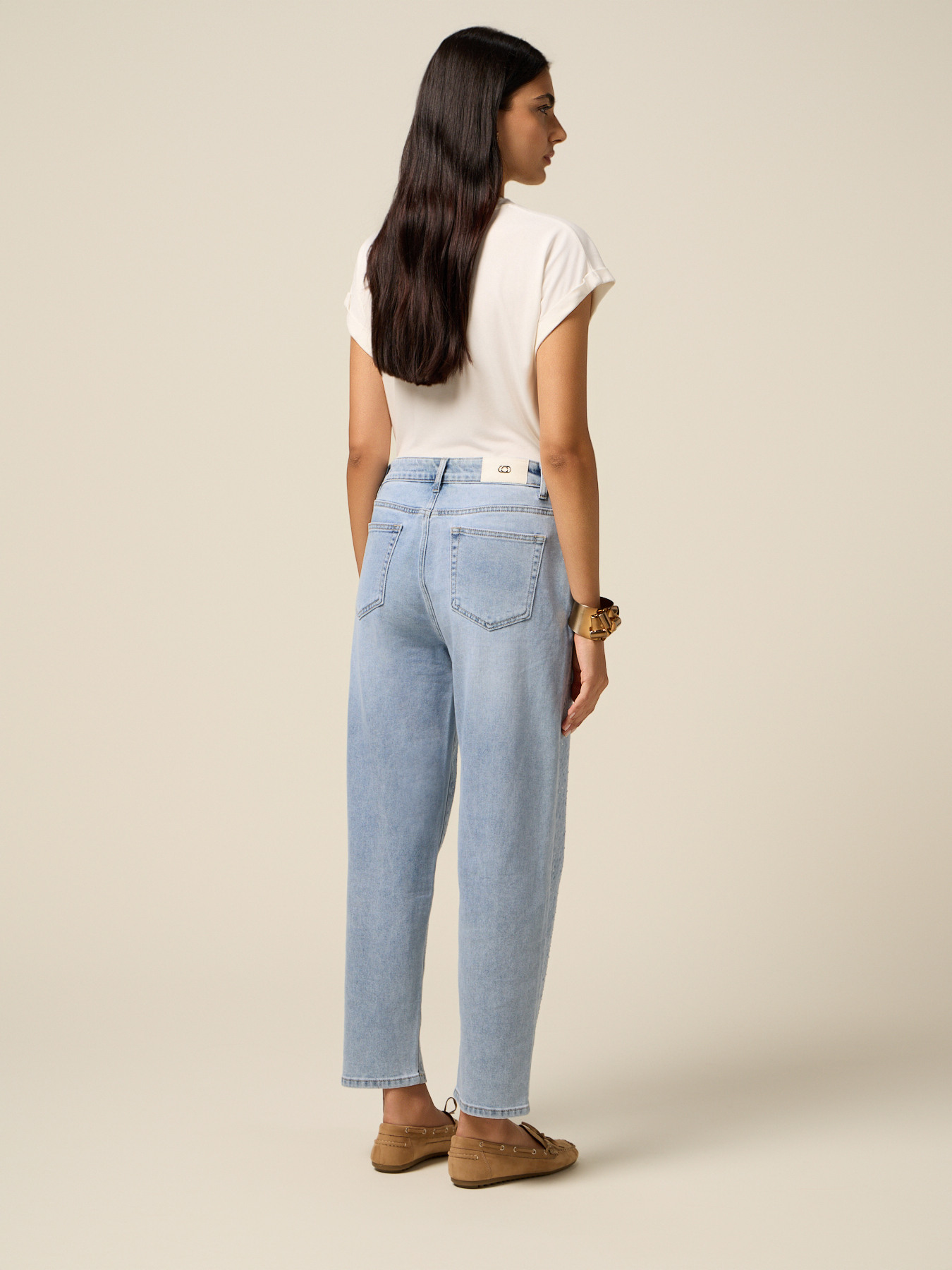 Regular Jeans mit Mikrokristallen image number 1