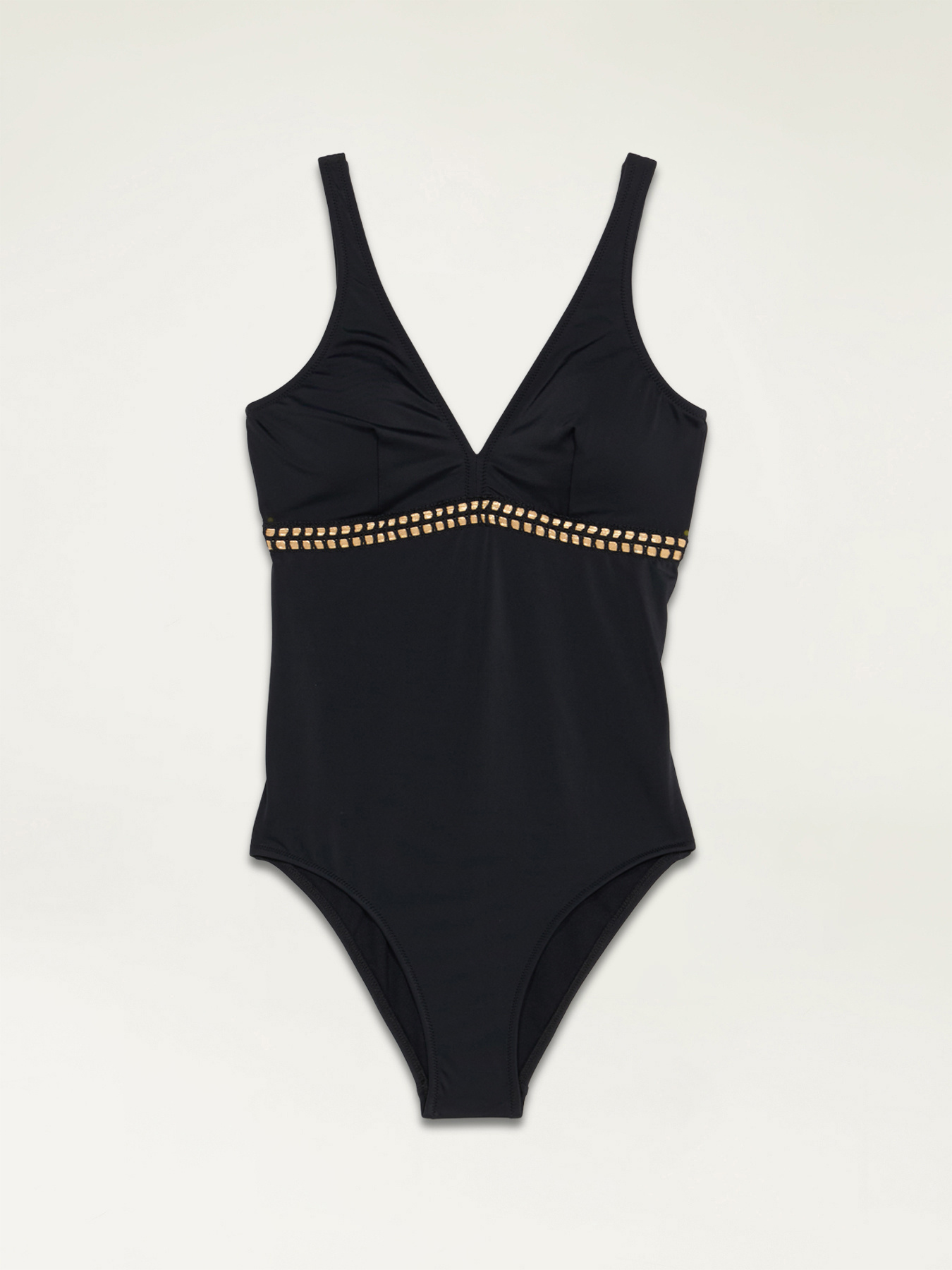 Maillot de bain une pièce avec broderie ethnique image number 3