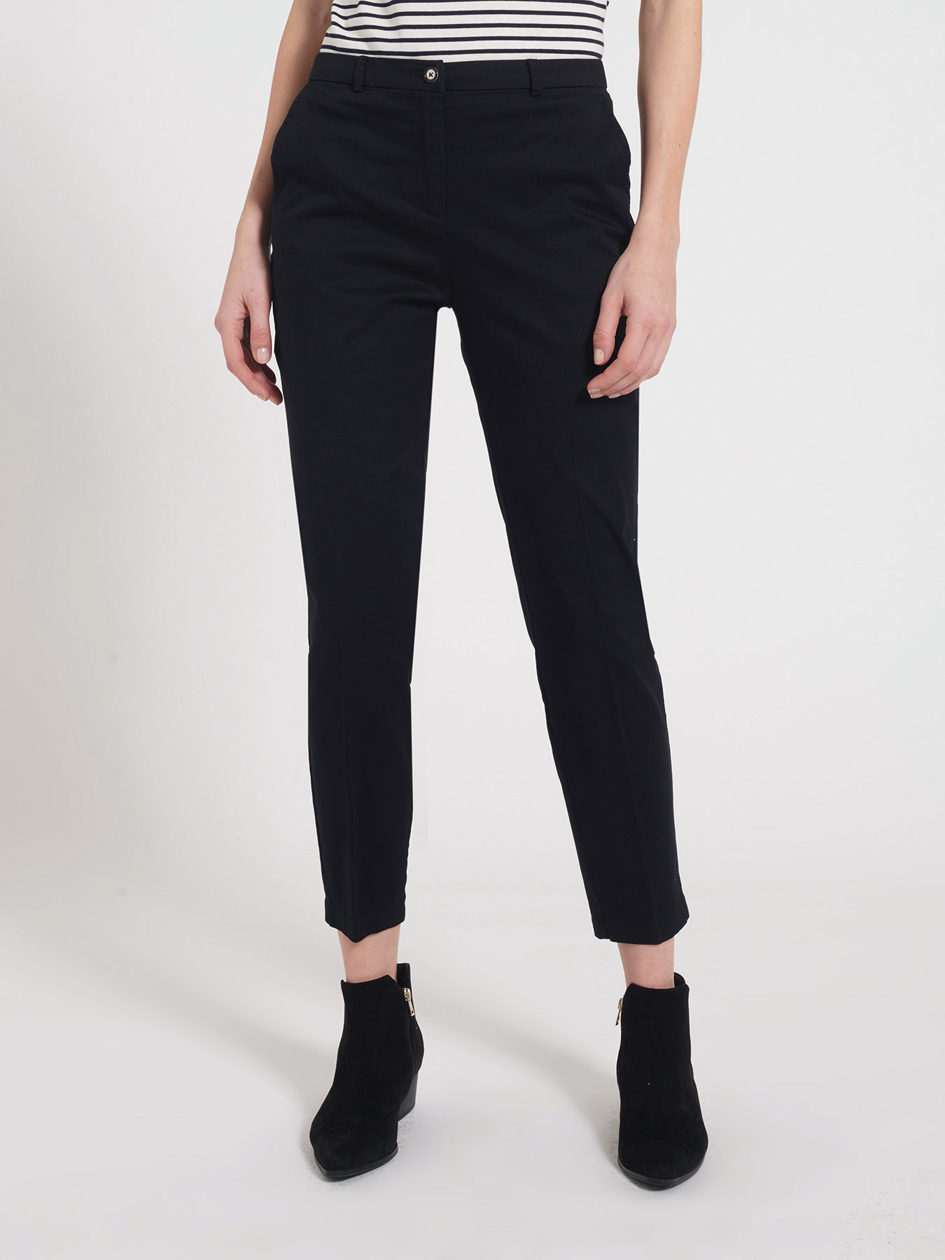 Pantaloni a sigaretta in cotone image number 0