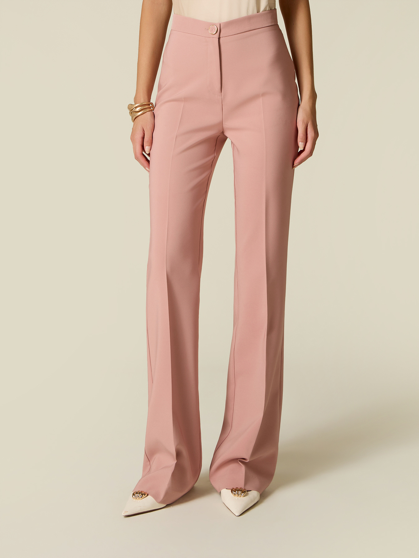 High-waisted flare pants image number 3