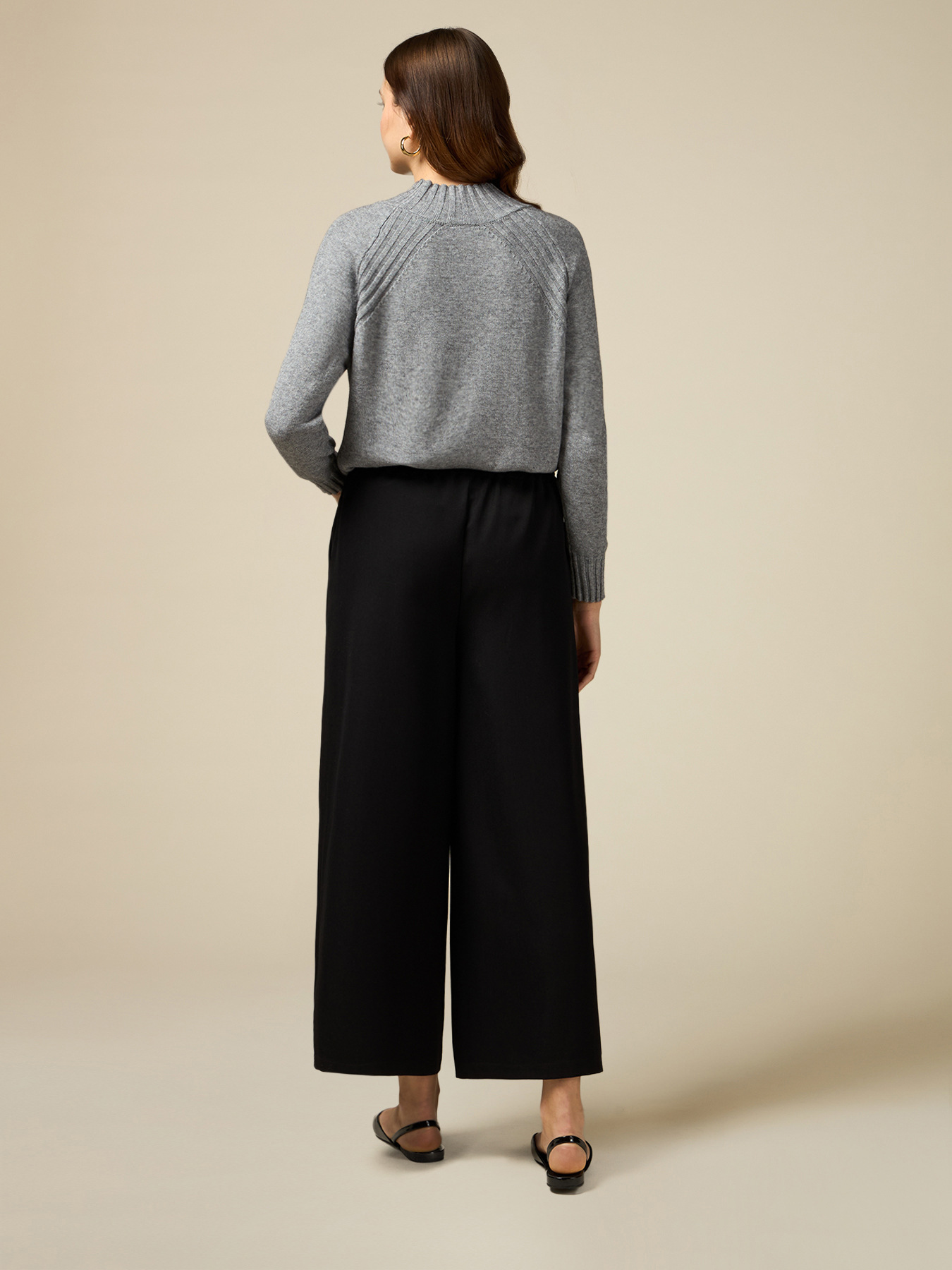 Pantalon palazzo raccourci image number 1