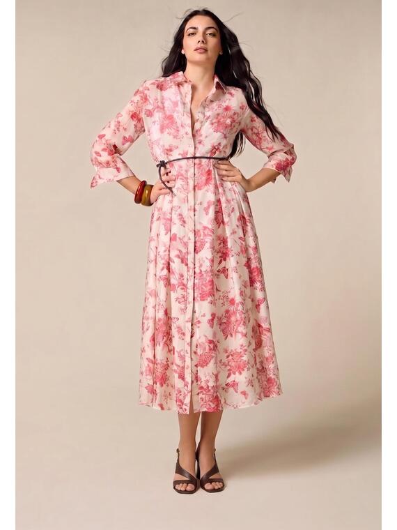 Patterned shirtdress
