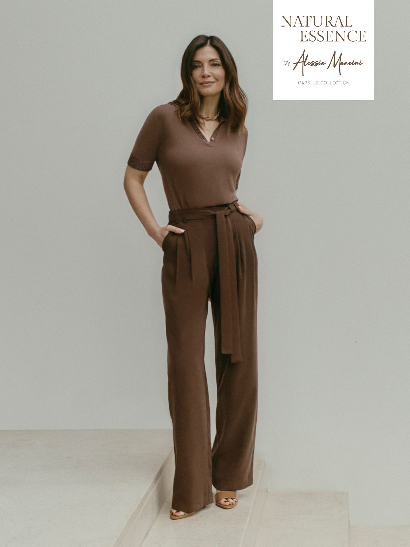 Polo avec bordures en lurex image number 0