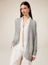 Openwork cardigan with sequins image number 0