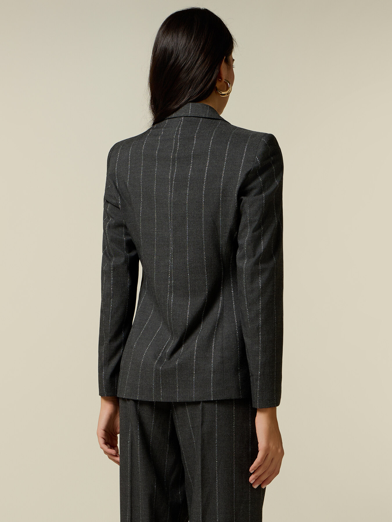 Blazer in flanella gessata image number 1