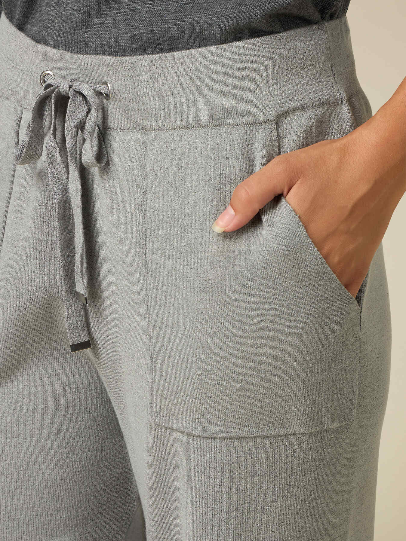 Palazzo-Hose aus Strick image number 2