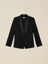 Crepe fabric blazer image number 3