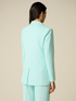 Blazer crois&eacute; en tissu cr&ecirc;pe image number 1