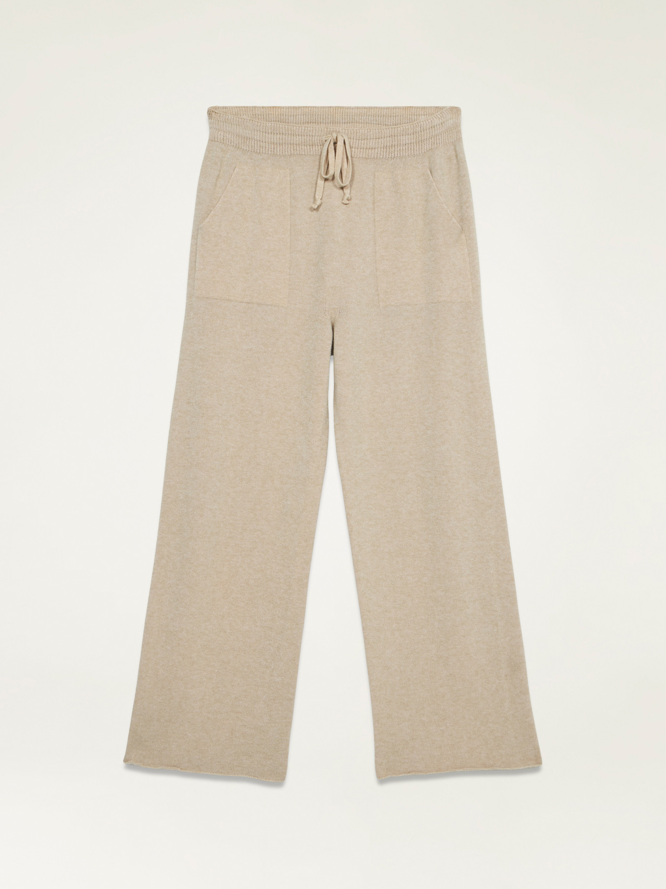 Pantaloni a palazzo in maglia image number 4