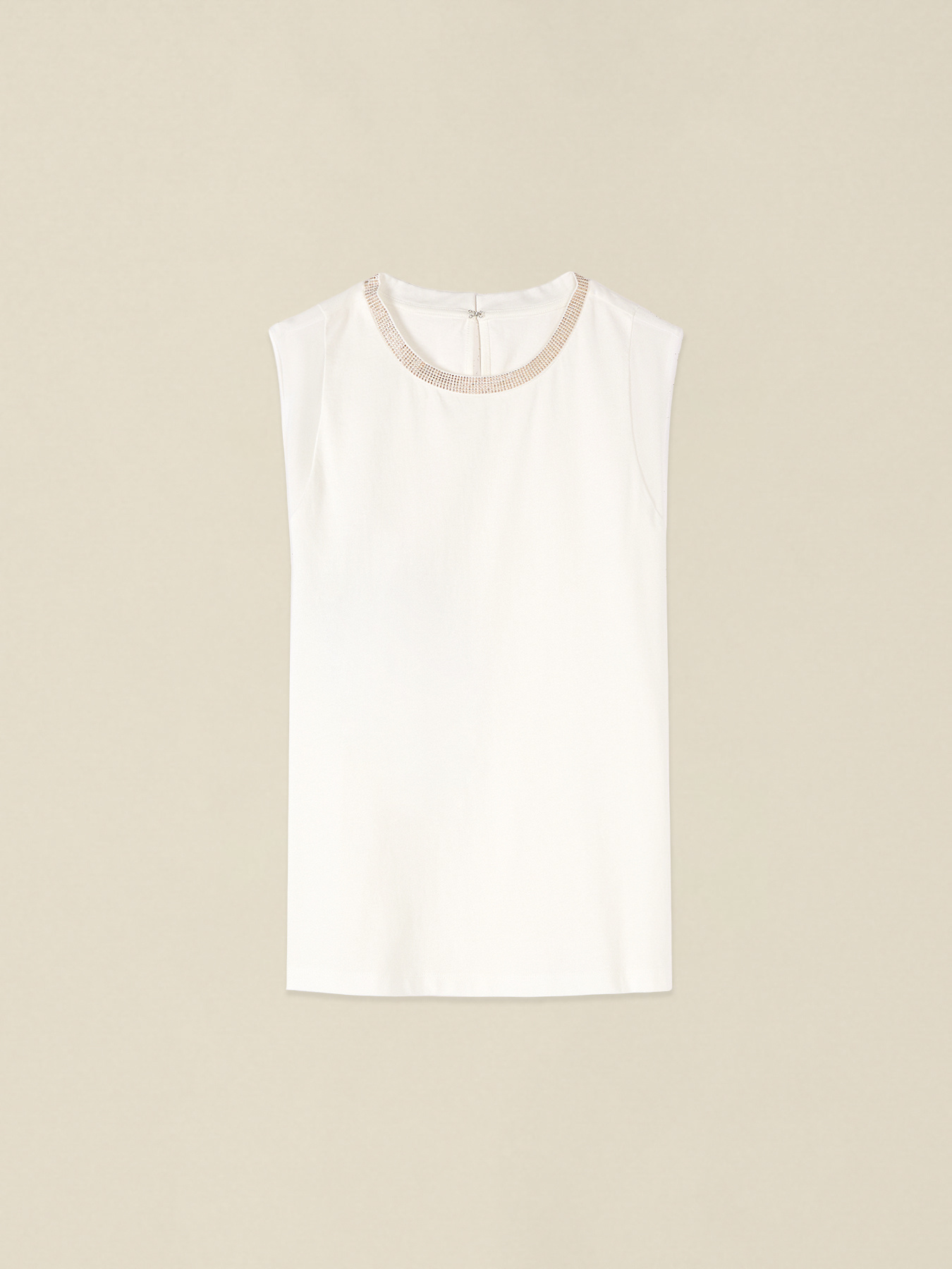 Jersey top with crystals image number 3