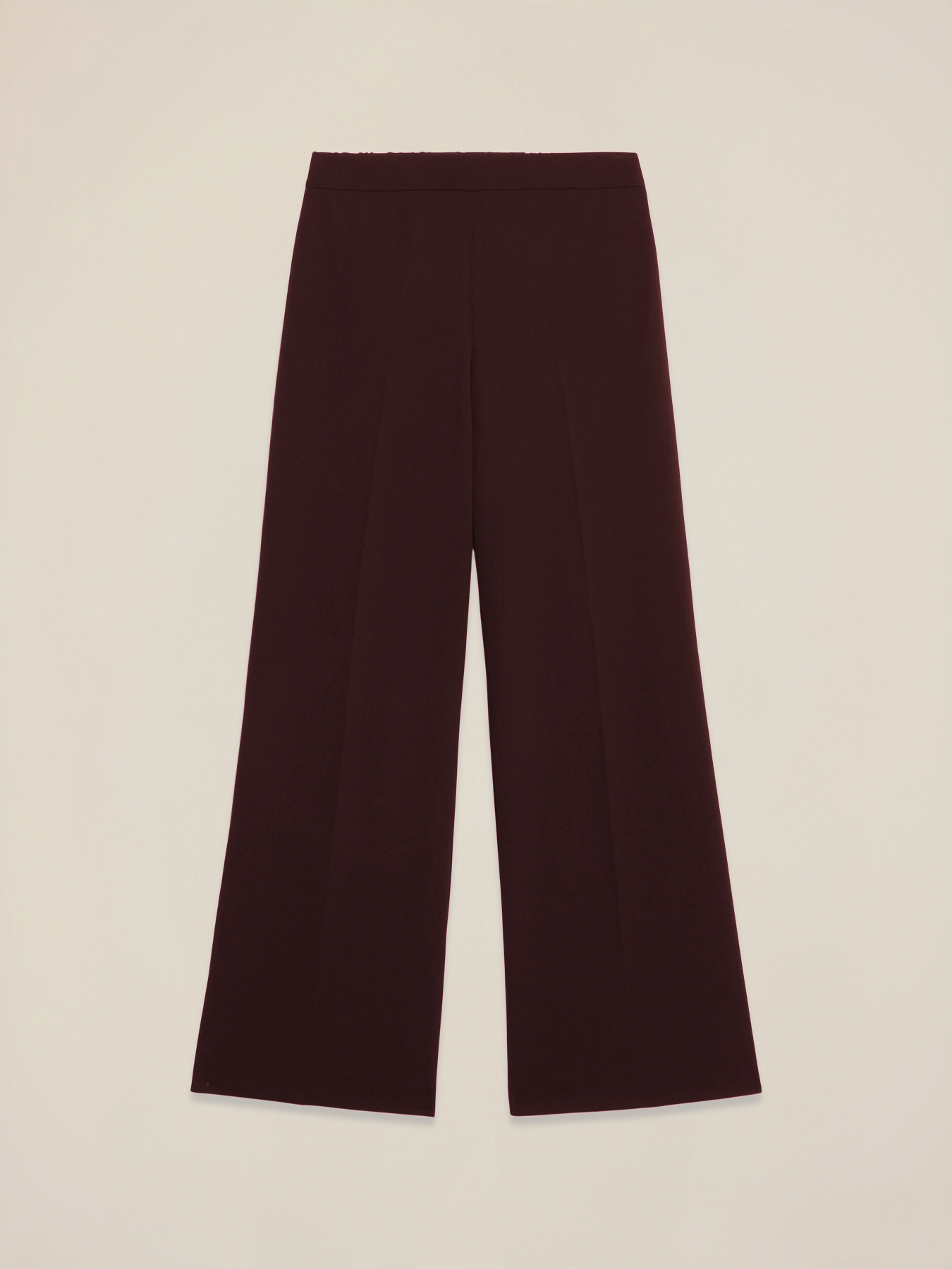 Pantalones palazzo de tejido crep&eacute; image number 4
