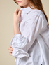 Camicia over con dettaglio rose image number 2